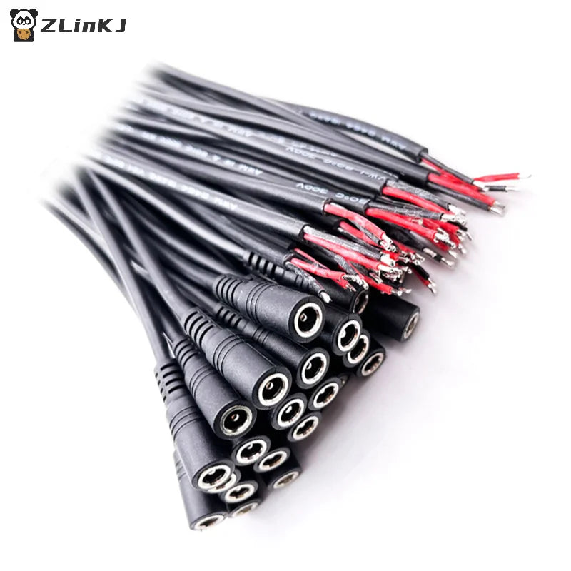 5 5x2 1 Plug DC Male Female Cable Wire Connector 3528 5050 LED Strip Zpaxo