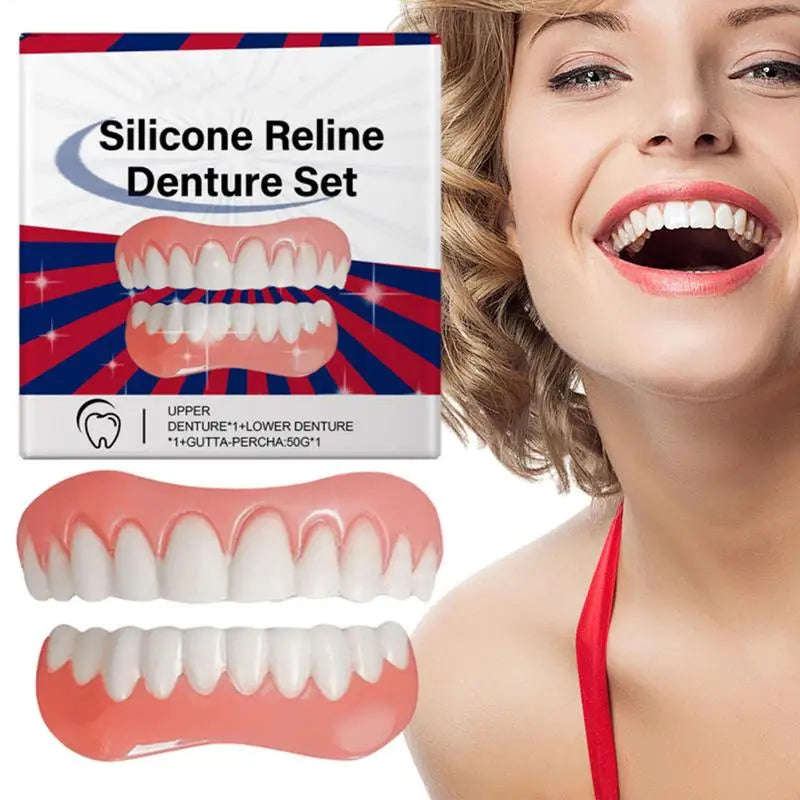 Silicone Denture Relin Es Professional Prothese Laugh Veneers Teeth