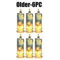 Festive Flameless Pillar Candles Battery Powered LED Christmas Lights