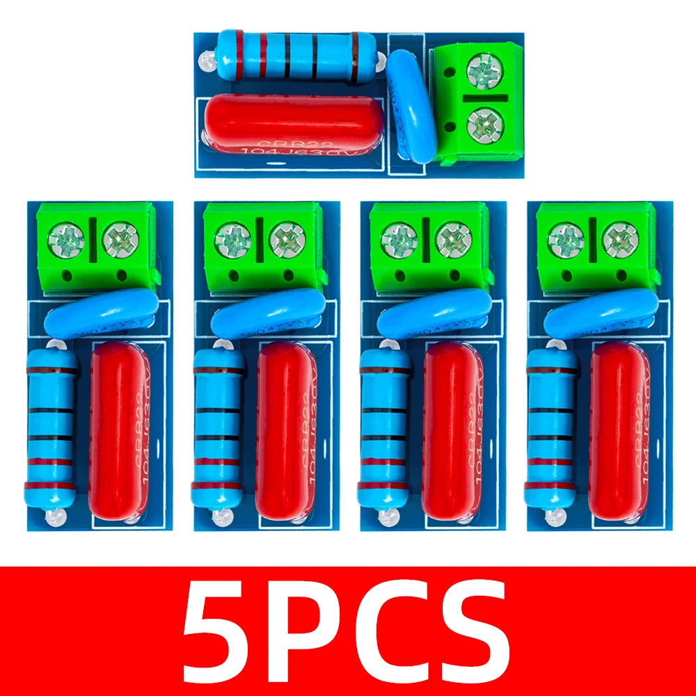 AC DC 5V-400V RC Absorption Snubber Circuit Module Relay Contact Zpaxo 5pcs