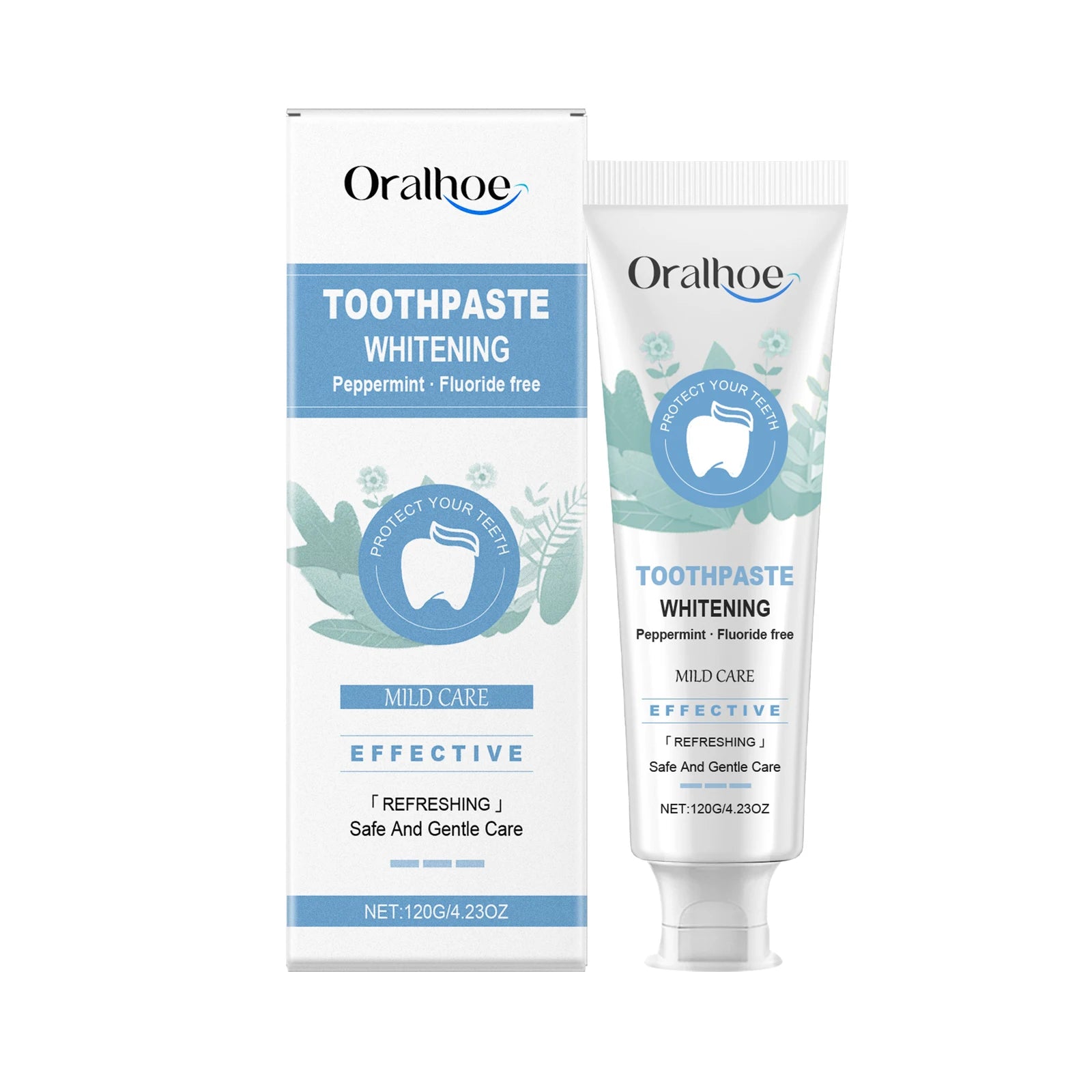 Oralhoe Mint Toothpaste – Whitening & Fresh Breath Daily Whitening Toothpaste Zpaxo 120g boxed