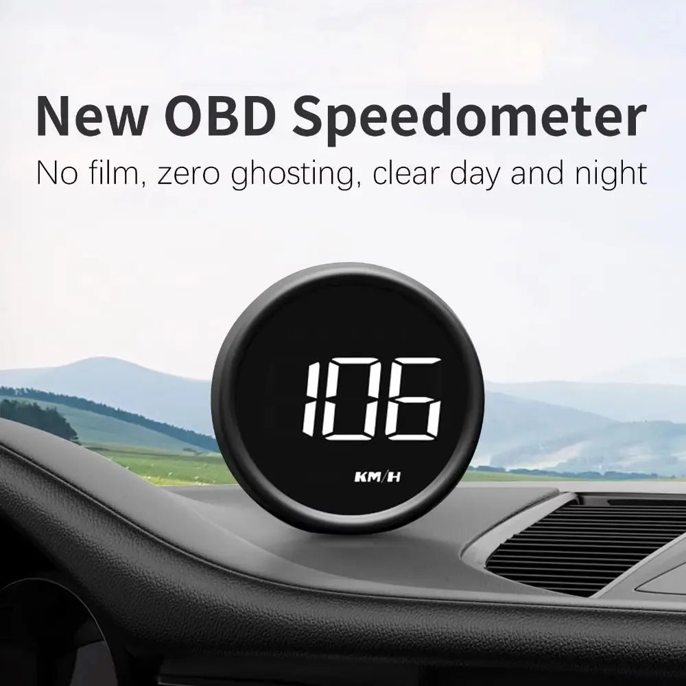 HUD Car Head Up Display Universal Plastic Digital Speedometer KMH MPH Zpaxo