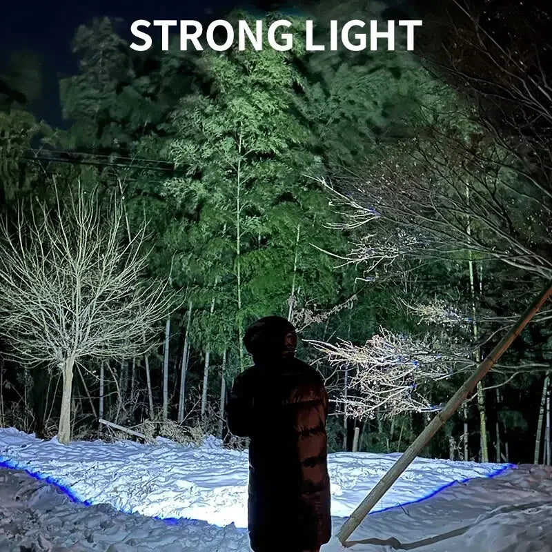 3-LED Mini Rechargeable Flashlight – Long-Range Compact Torch