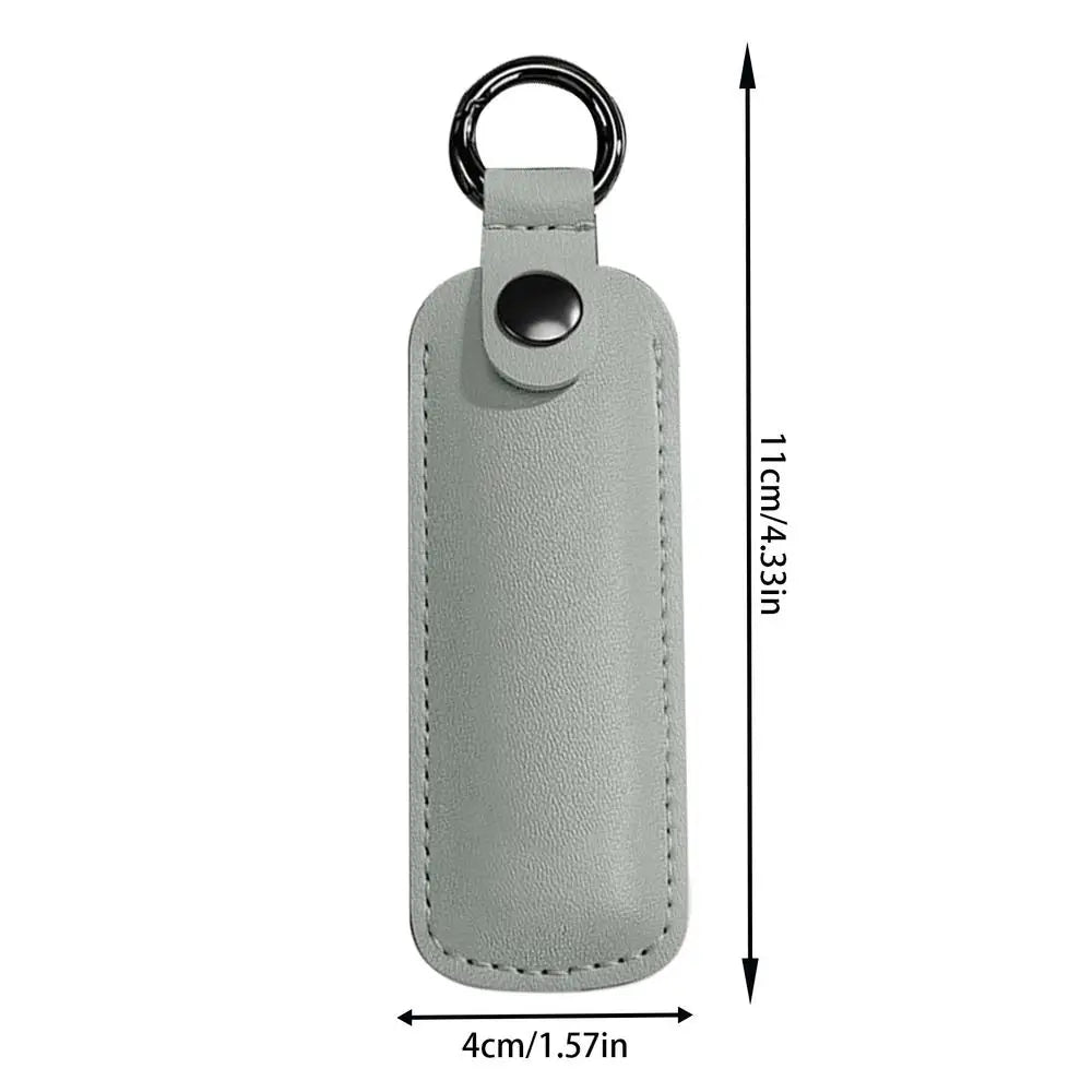PU Leather U Disk Pouch Protective Cover Anti Lost Flash Drive Case Zpaxo White Green