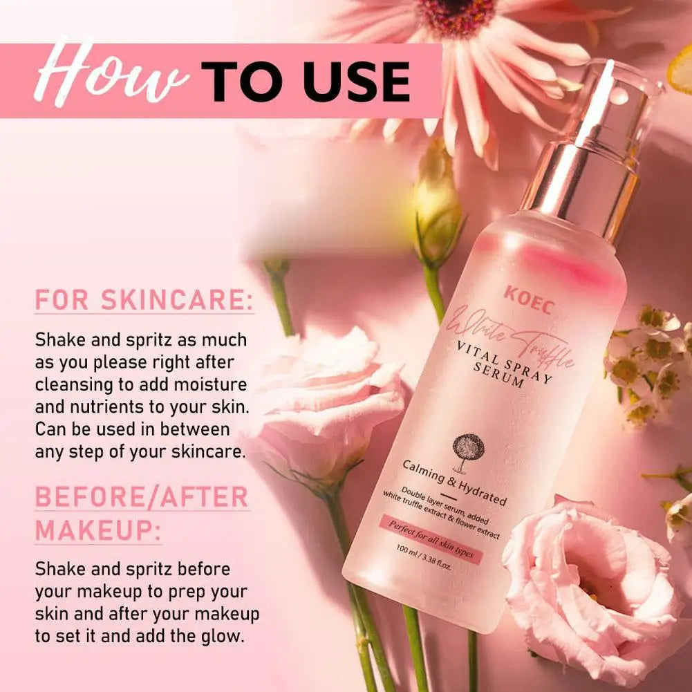 White Truffle Hydrating Face Mist – Pore & Oil Control Spray Hydrating Face Mist Zpaxo