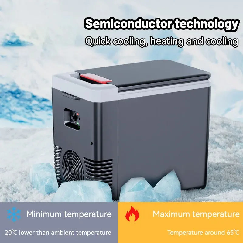 220V Home Refrigerator 12V Car Refrigerator Outdoor Freezer Heater 10L Mini Auto Cooler & Warmer Electric Fridge Portable Icebox Zpaxo