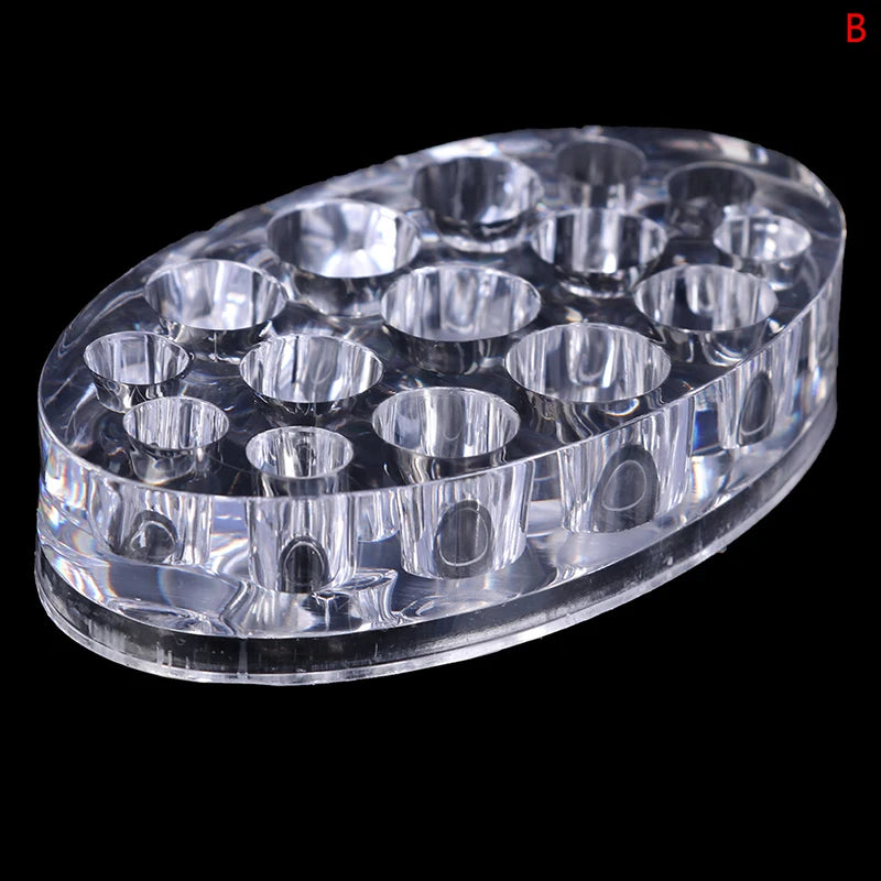 Acrylic tattoo ink cup tattoo eyebrow pigment cup holder Zpaxo 2Oval