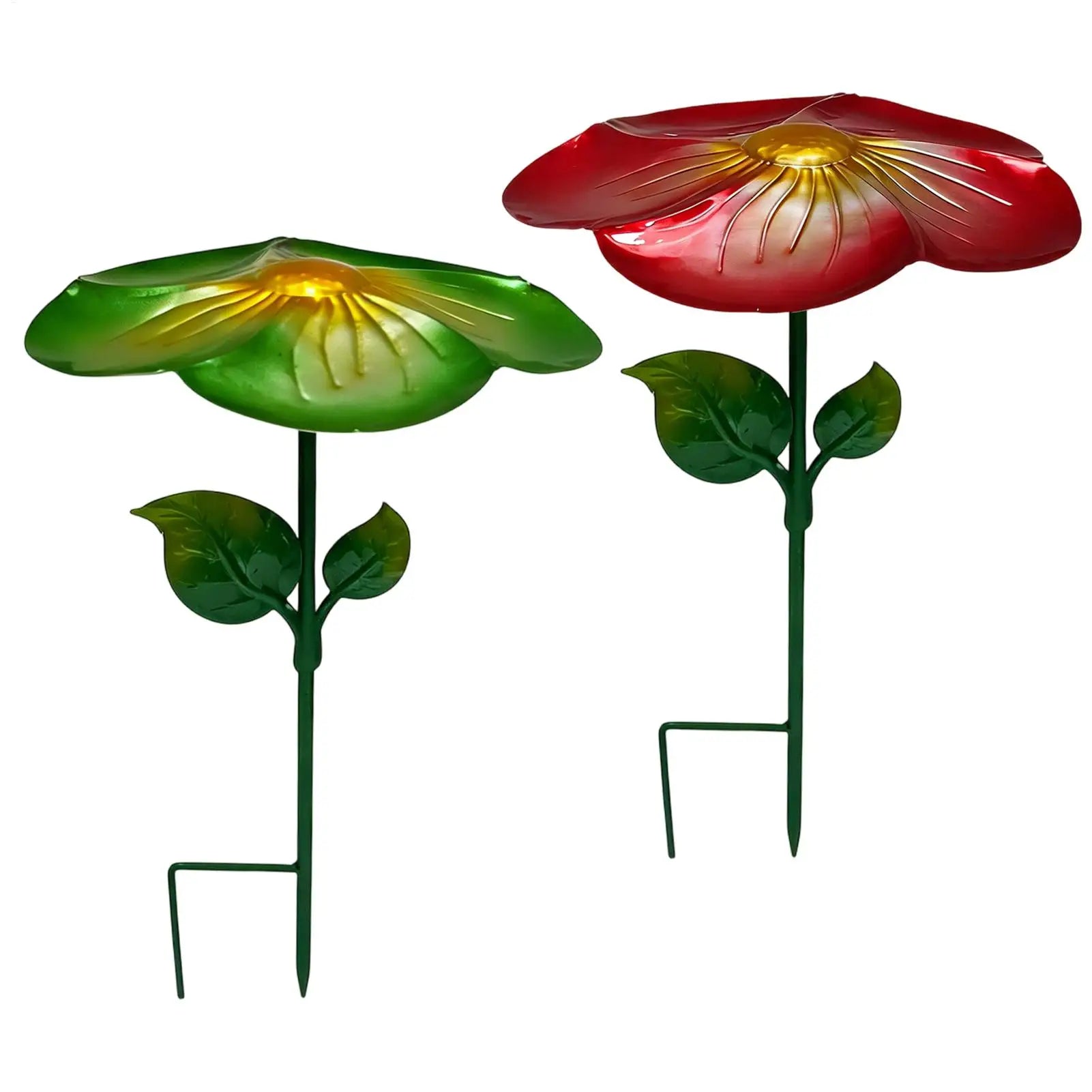 Outdoor Plant Umbrella Leaf Shape Metal Sun Shade Garden Flower Stake