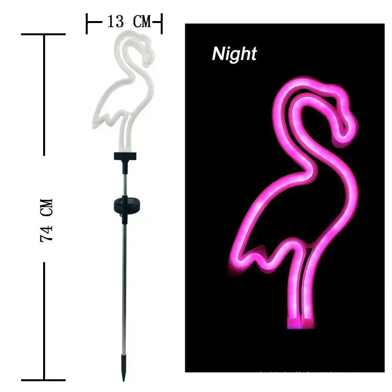 Solar LED Lights Outdoor Garden Landscape Flamingo Lawn Lamp Zpaxo 1PCS 1 China Mainland