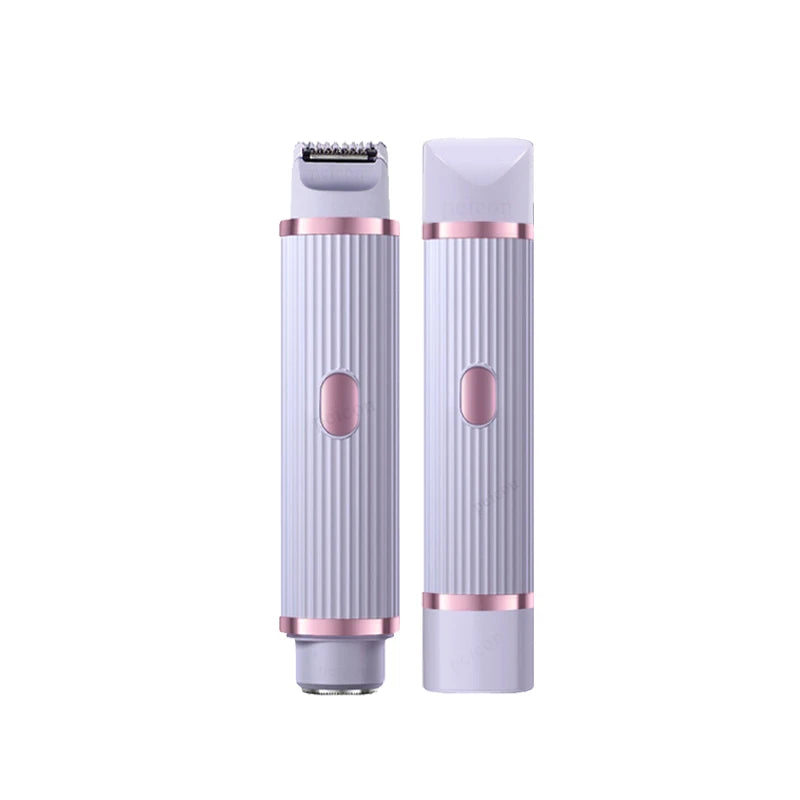 Electric Shaver Double Head Bikini Trimmer Women Body Razor Zpaxo Purple USB Type-C
