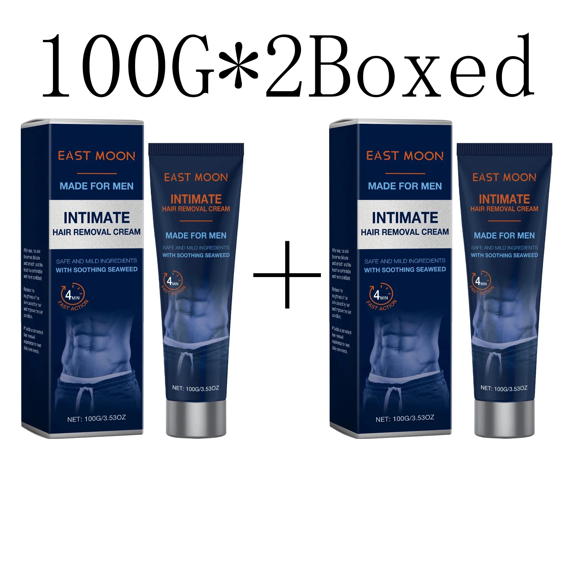 East Moon Avocado Man Hair Removal Cream Intimate Areas Good Smelling Non Irritating Permanent Painless Body Beard Hair Remover Zpaxo 100g X 2boxed