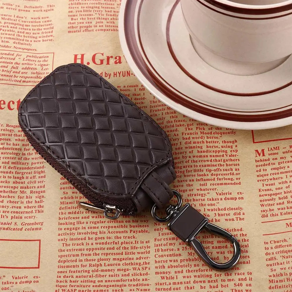 Key Pouch Keychain Covers Zipper Case Bag Holder Car Keys Organizer Zpaxo