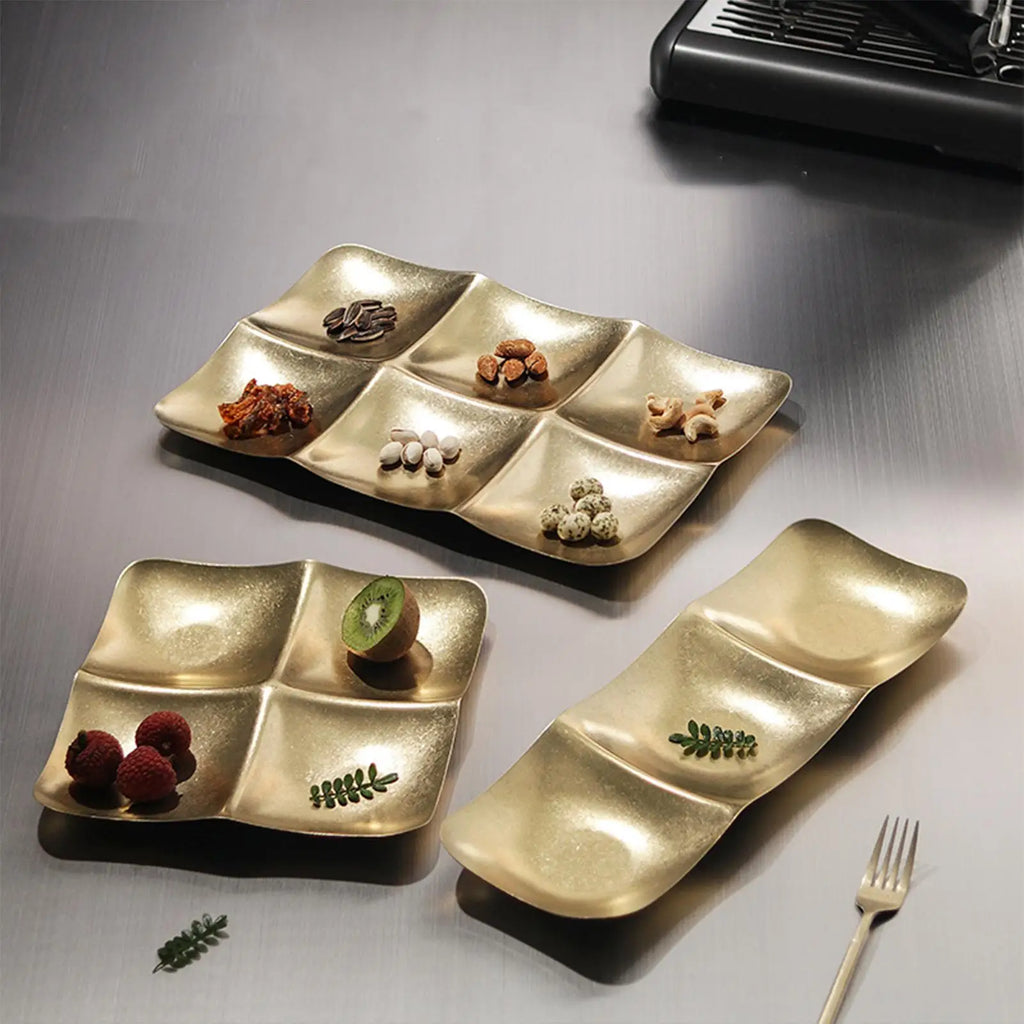 Snack Platter Portable Decorative Plate Tray Home Kitchen Living Room