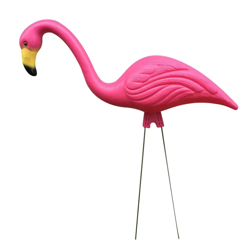 Flamingo Ornament Realistic Plastic Figurine Garden Decor Craft Home Zpaxo