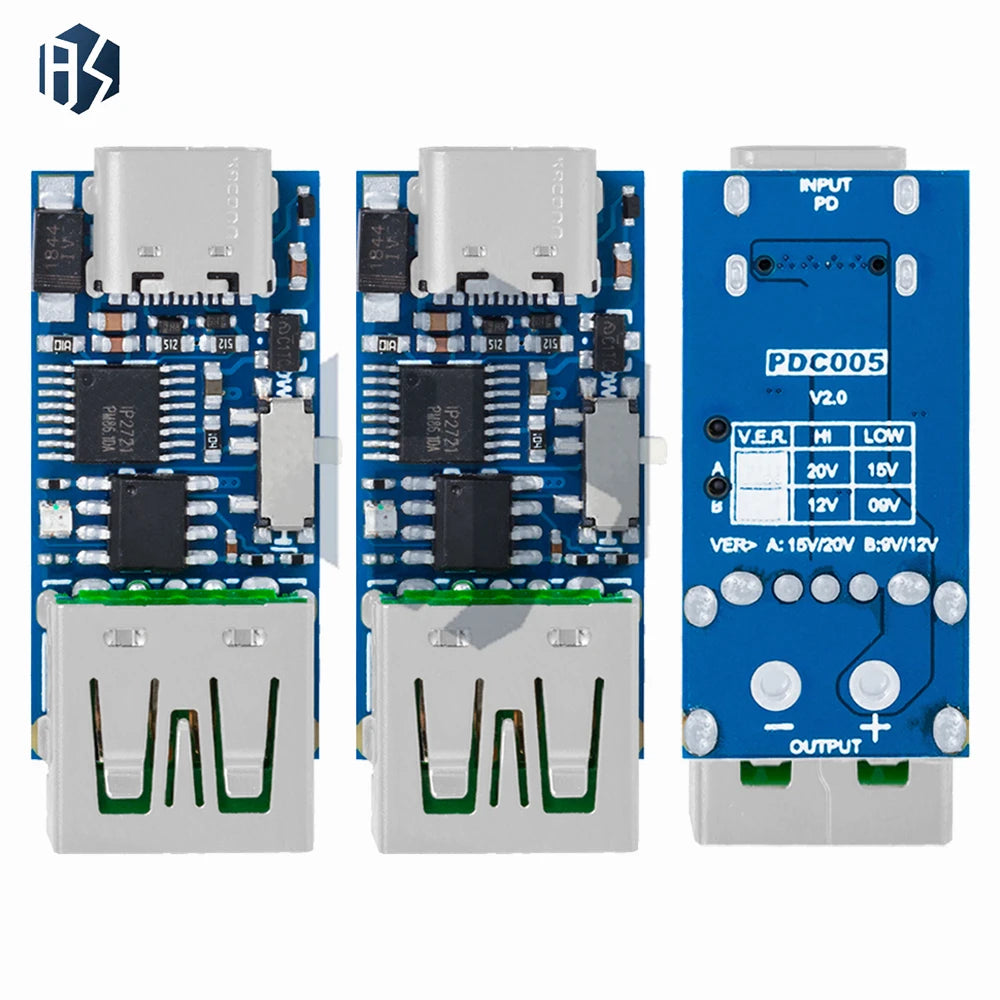 ‌USB-C PD 3.1/QC4+/PPS Protocol Emulator & Analyzer – Programmable 5-20V 100W Tester Module with 1.3" Color OLED Zpaxo