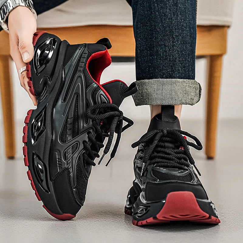 Men's Casual Sneakers Luxury Trainer Shoes Breathable Race Running