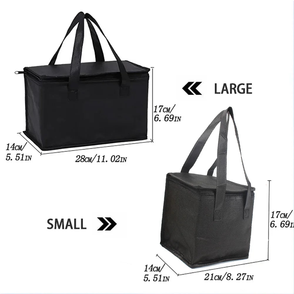 Portable Lunch Cooler Bag Folding Insulation Picnic Ice Pack Food Thermal Bag Drink Carrier Insulated Bags Beer Delivery Bag Zpaxo