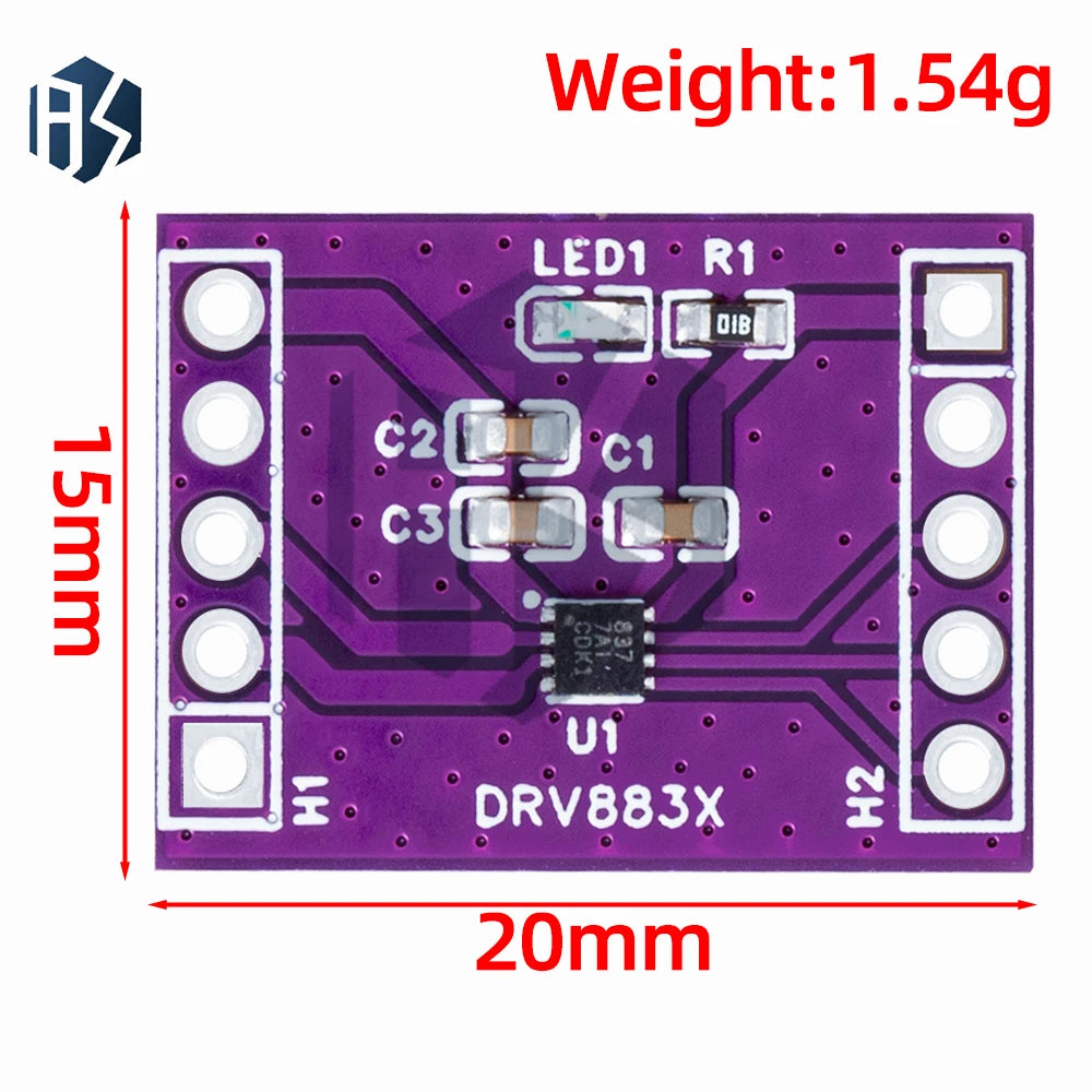 DRV8837 1 Channel 2 Channels DC H-bridge Motor Driver Module 8A Zpaxo