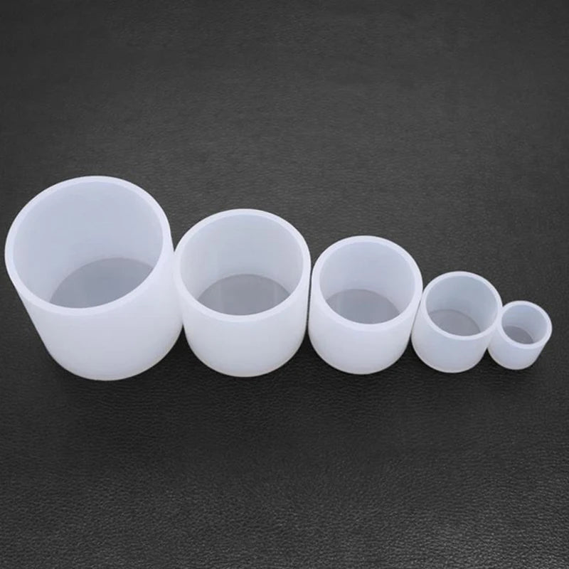 Cylindrical Candle Mould Handmade Mold Silicone Wax Small Craft Zpaxo