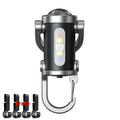 Mini Rechargeable COB Keychain Flashlight – 6 Modes, IPX6