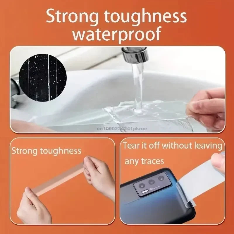 Double Sided Powerful Adhesive Multipurpose Removable Adhesive Tape Transparent Grip Mounting Washable Waterproof Strong Sticky Zpaxo