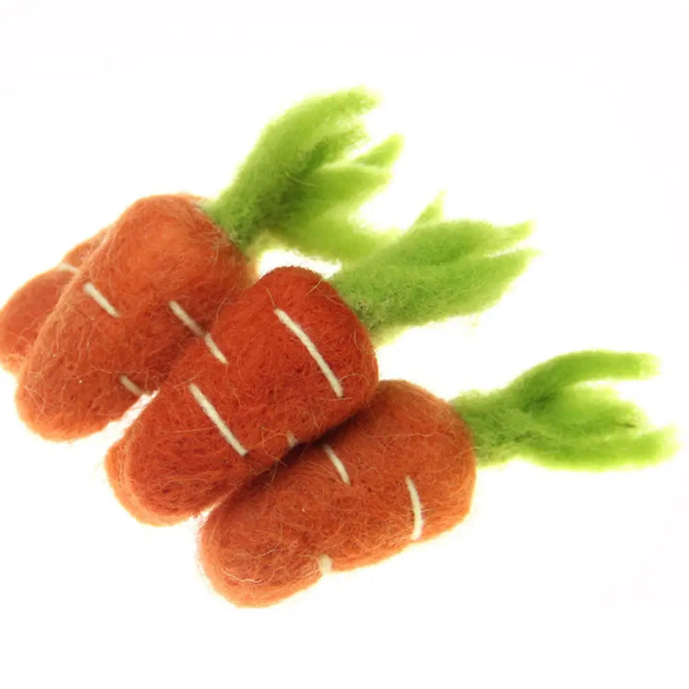2Pcs Adorable Wool Felt Radishes Accessories Perfect for Clothing Craft Projects Brooches DIY Hats Bags Felt Crafts Decor