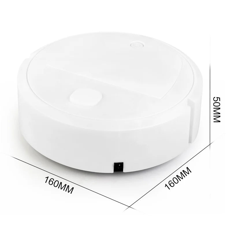 Automatic Electric Floor Vacuum Cleaner 3-in-1 1500Pa Sweeping Mop USB Rechargeable Wireless for Home Office Use Zpaxo