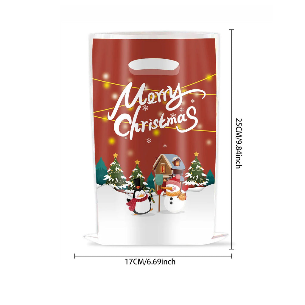 10-Pack Christmas Snowflake Candy Gift Treat Bags – Holiday Party