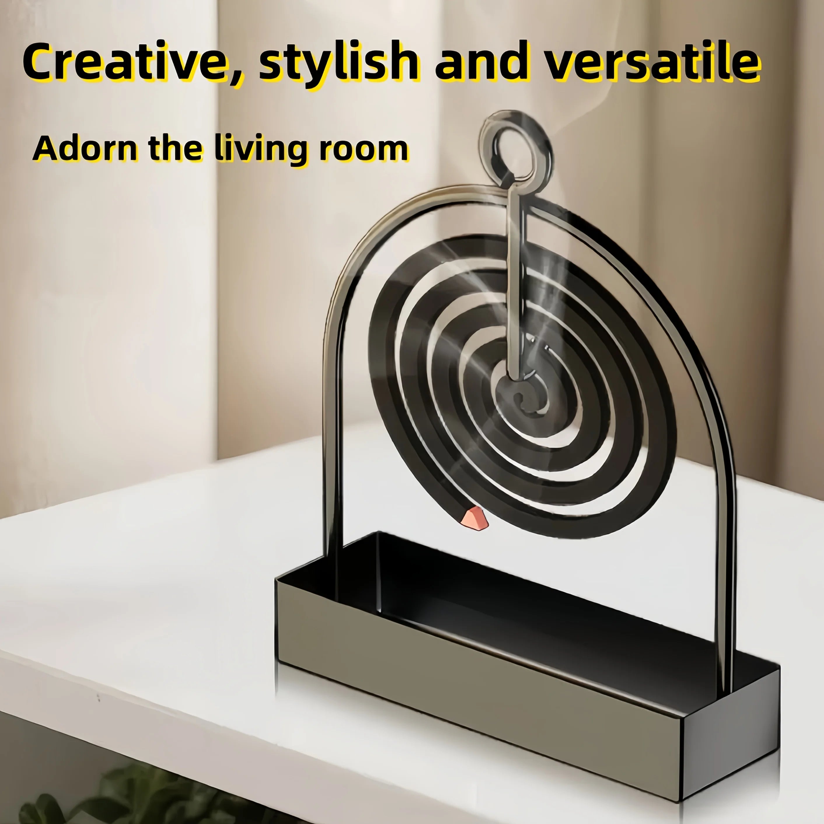 1pc Mosquito Coil Stand, Metal Material, Suitable for Hanging Mosquito Coils or Sandalwood Incense, Applicable to Decorating Zpaxo