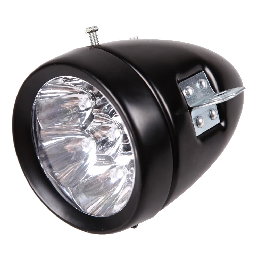 Retro Bike Front Light Lamp Bike Accessory Vintage LED Light with Bracket LED Headlight 160 Visual Angle Fog Headlamp Zpaxo