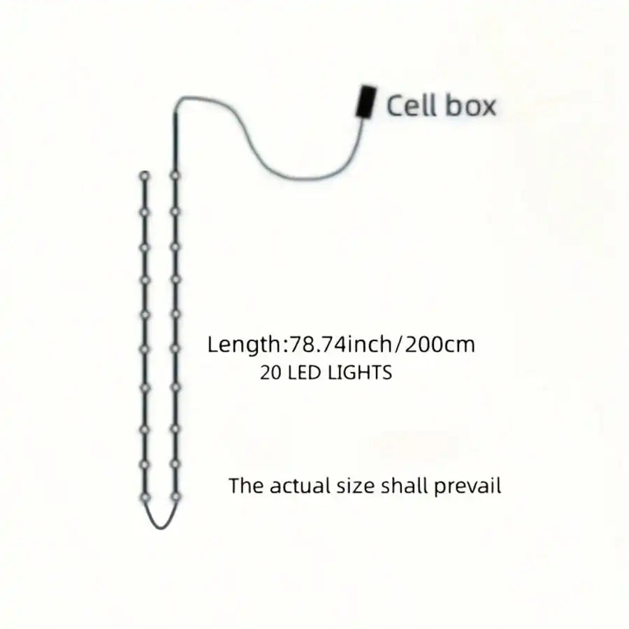 Pink LED Cherry Blossom String Lights Batteries Not Included Battery