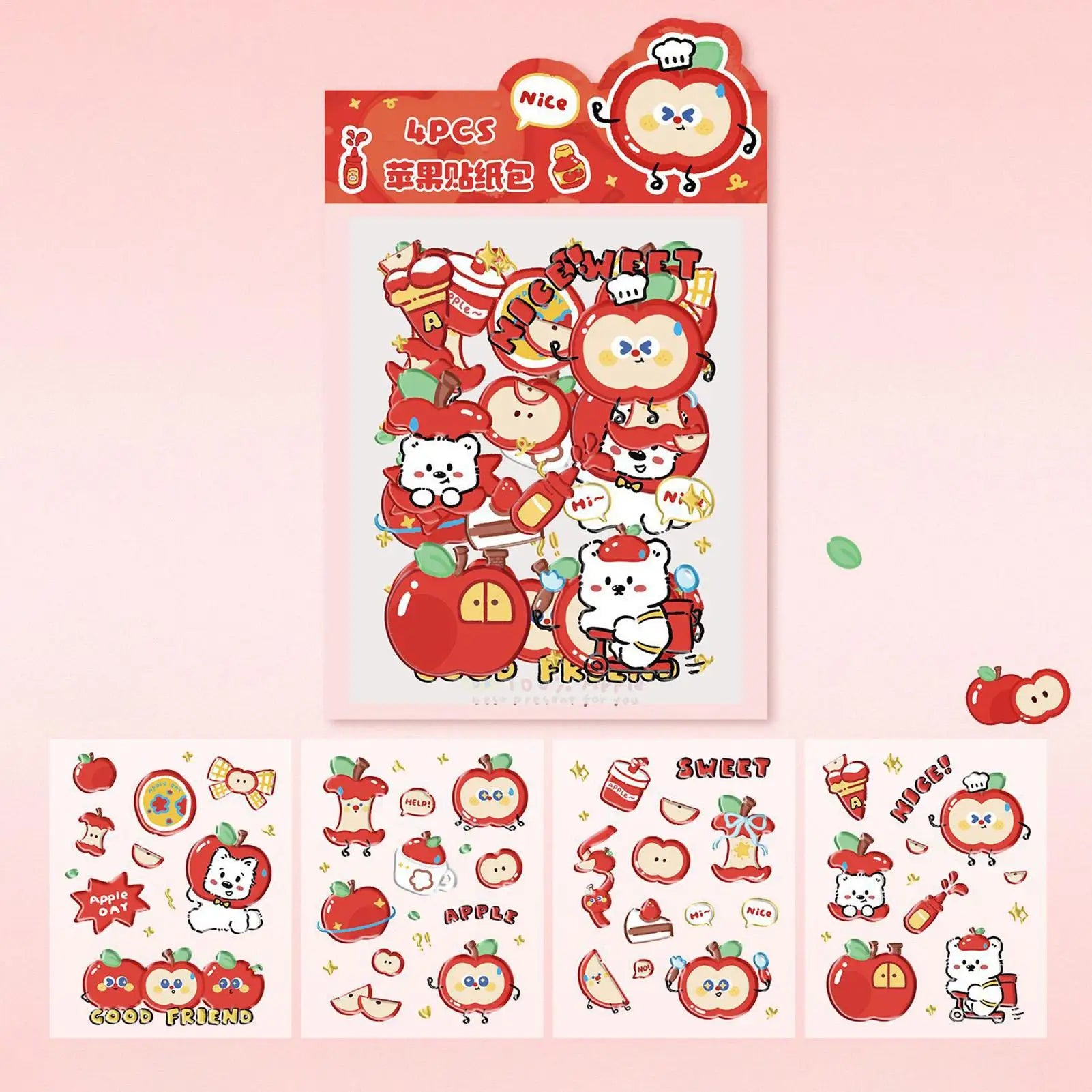 Water Bottle Stickers Fruit Design Aesthetic Decals Journal Stickers For Journals Phone Cases Laptops Water Bottles Notebooks Zpaxo