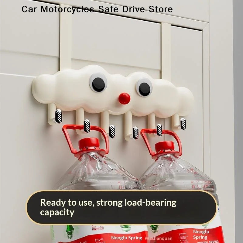 MCute Cloud-shaped Over-the-door Clothes Hanger Multipurpose