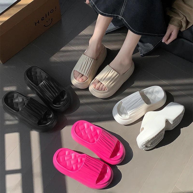 Thick Sole EVA Slippers Women Fashion Home Platform Summer Outwear