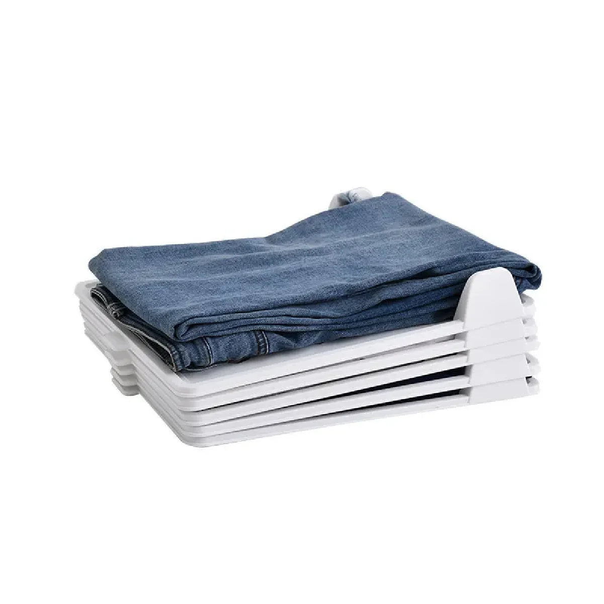 Layered Folding Clothes Storage Board Pants T-Shirt Organizer Rack for Home Wardrobe Short Sleeve Classification Stacking Board Zpaxo