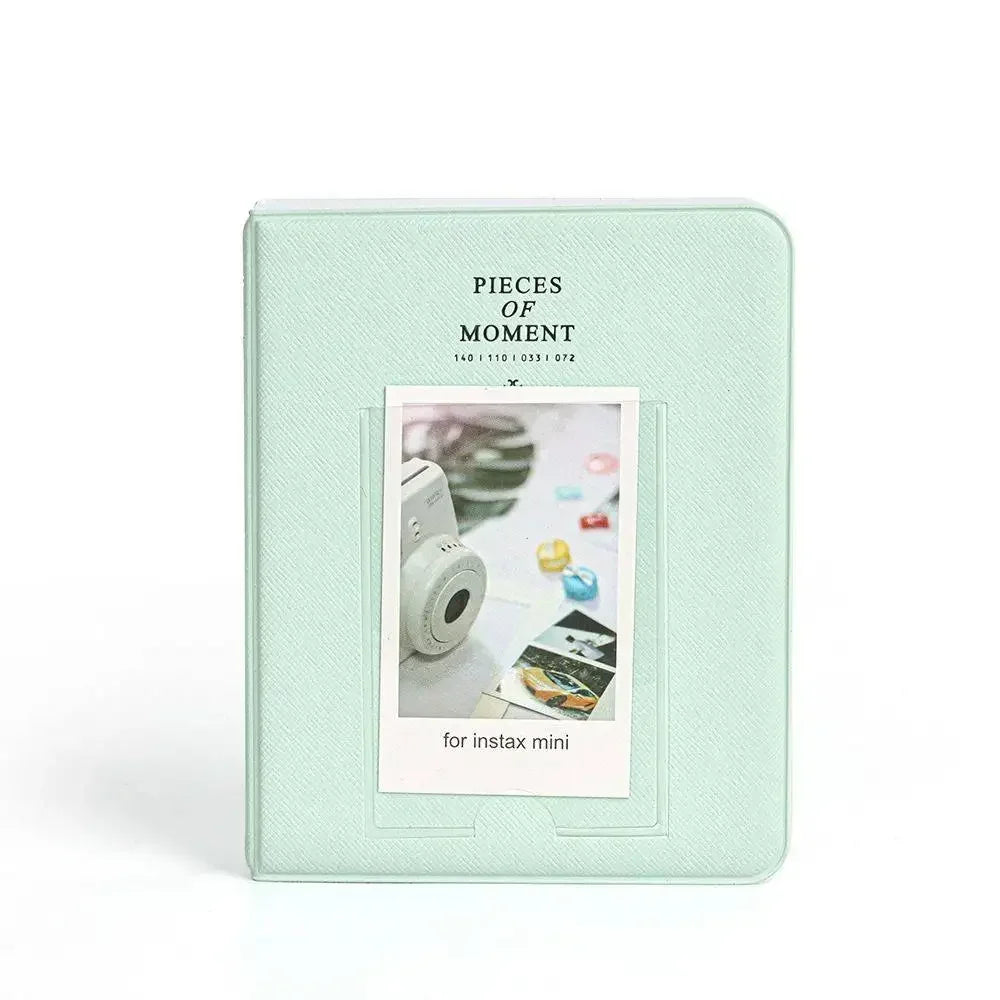 64 Pockets Photo Album Inch Pictures Storage Case Stamps Tickets Zpaxo green