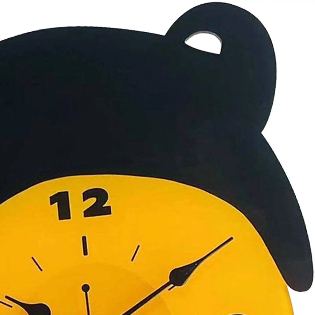 Cat Wall Clock Cute Black Arabic Numbers Housewarming Non Ticking Analog Clock for Bathroom Home Dining Room Kitchen School Zpaxo