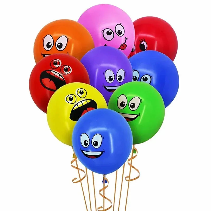 12" Smiley Face Latex Balloons | Birthday & Baby Shower Decor