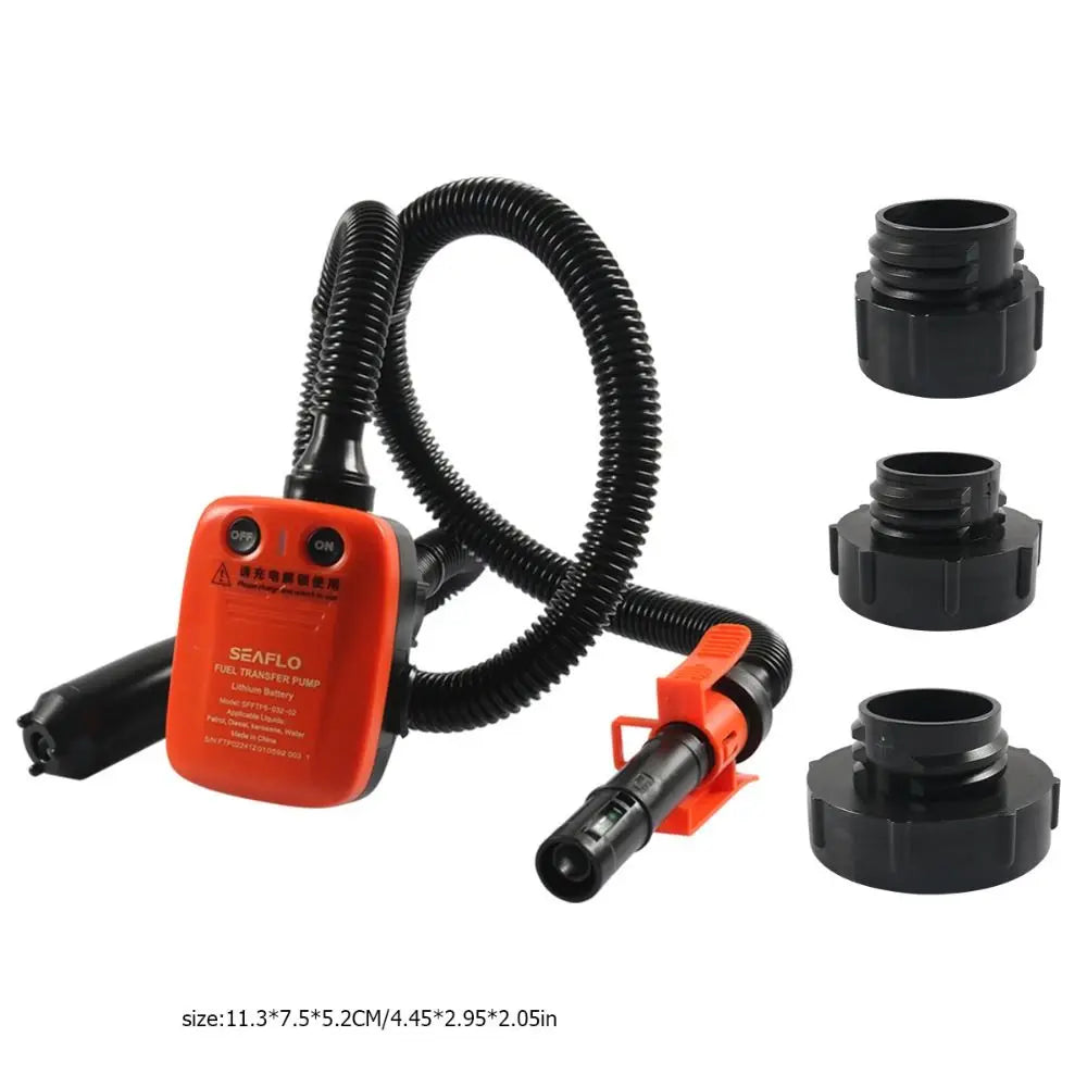 Tight Sealing Long Hose Fuel Transfer Pump Liquid Pump Portable Electric Oil Pump Plastics Electric Outdoor Oil Pump Cars Zpaxo