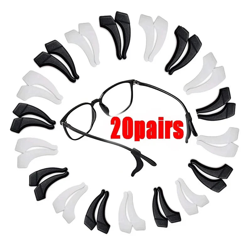 Silicone Anti-Slip Glasses Ear Hooks – 10/30 Pairs Eartips