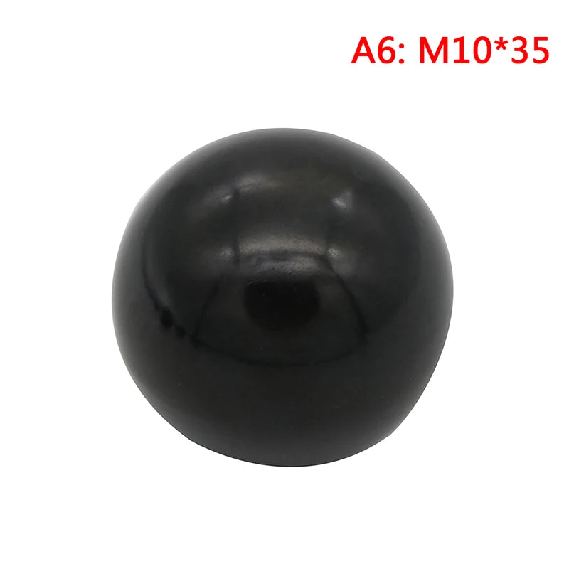 Black Plastic M4 M5 M6 M8 M10 M12 Thread Ball Shaped Head Clamping