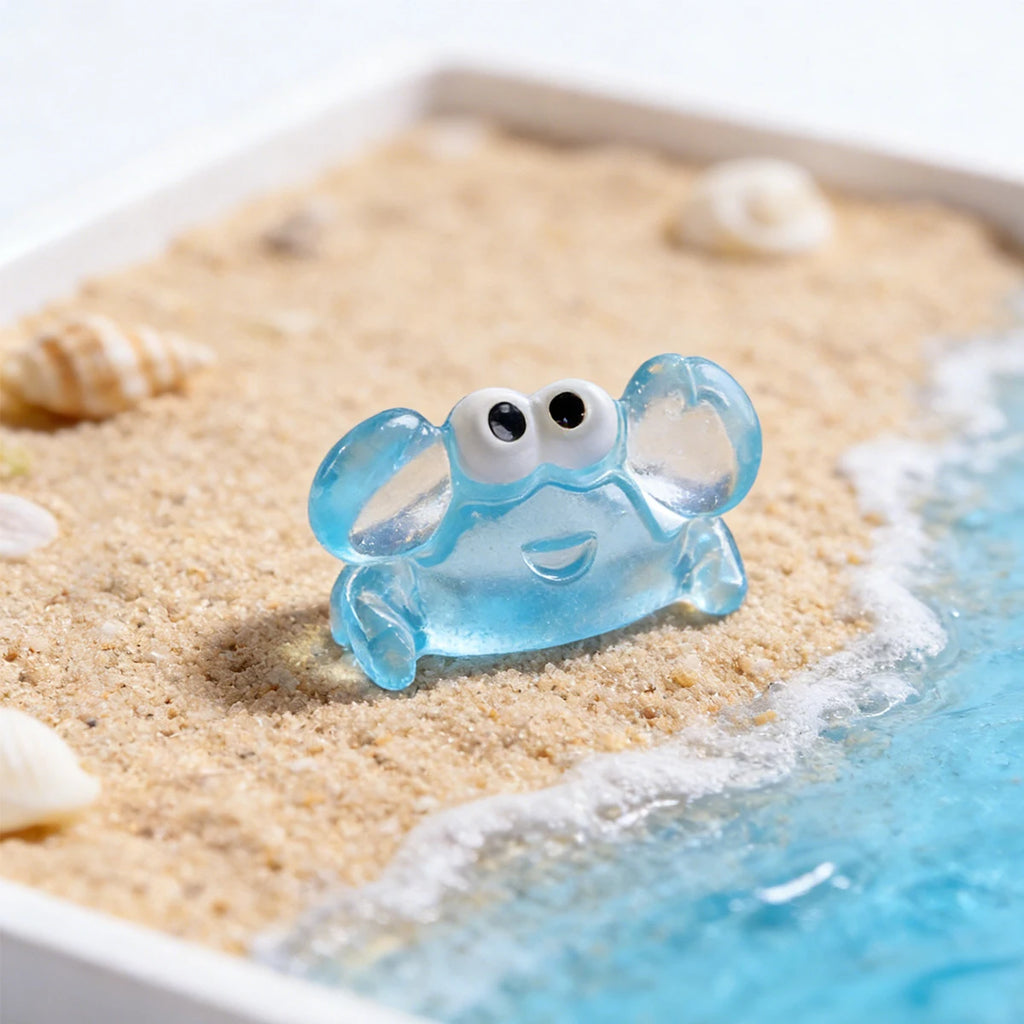 Colorful Resin Crab Figurines – Miniature Ocean Decor 10/20 PCS
