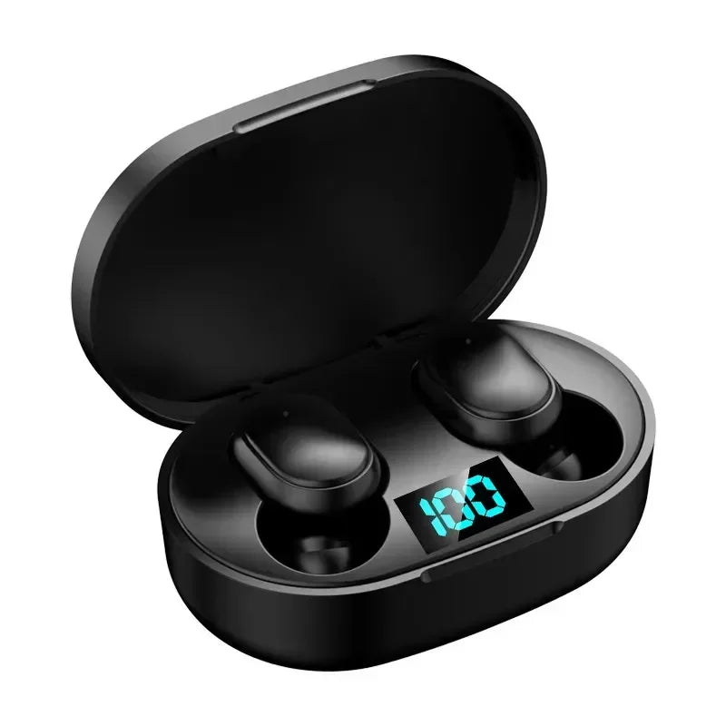TWS E6S Wireless Bluetooth Earphones HI-FI Headset Noise Cancelling Zpaxo black