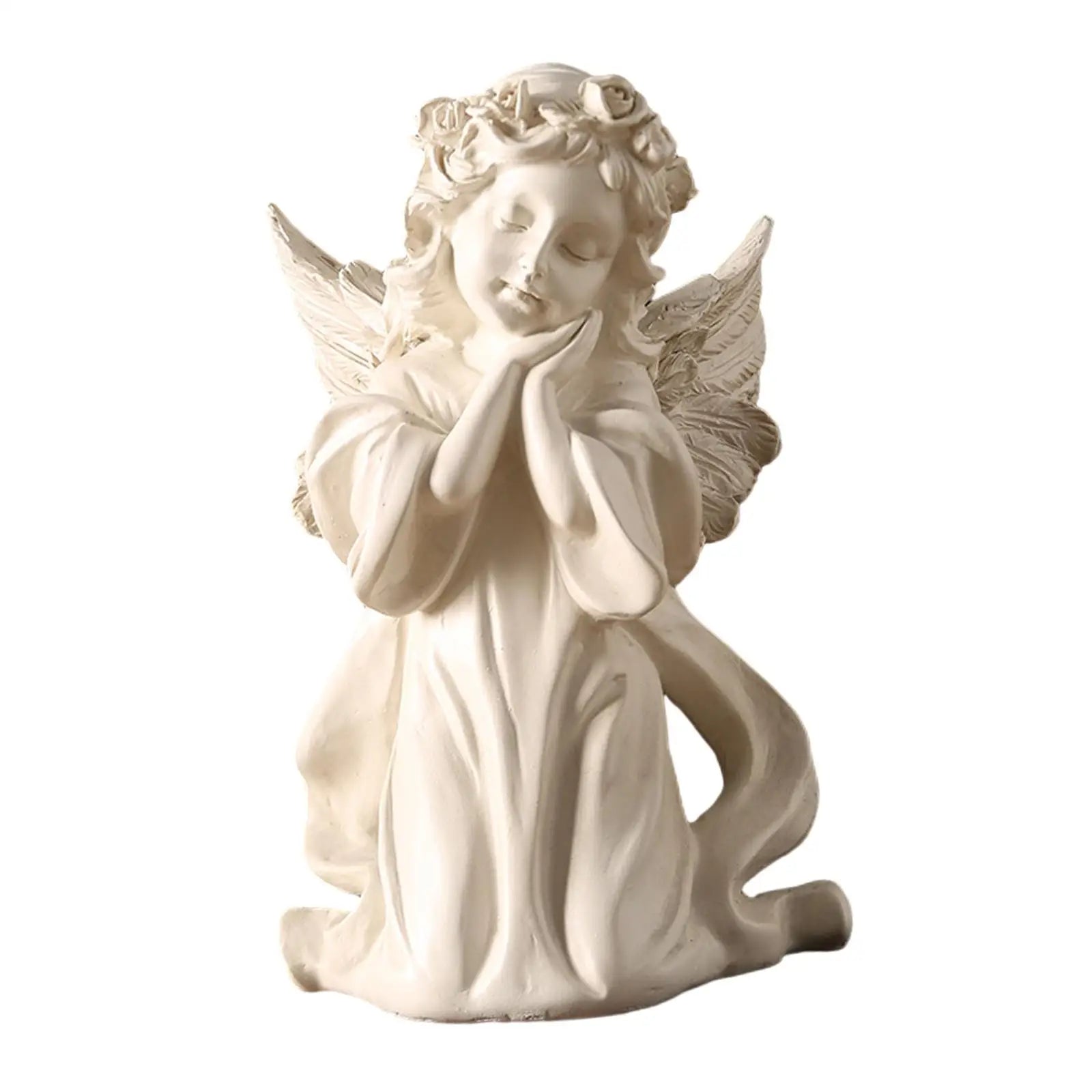 Praying Angel Resin Figurine – Home, Garden & Memorial Statue Angel Resin Figurine Zpaxo Style A