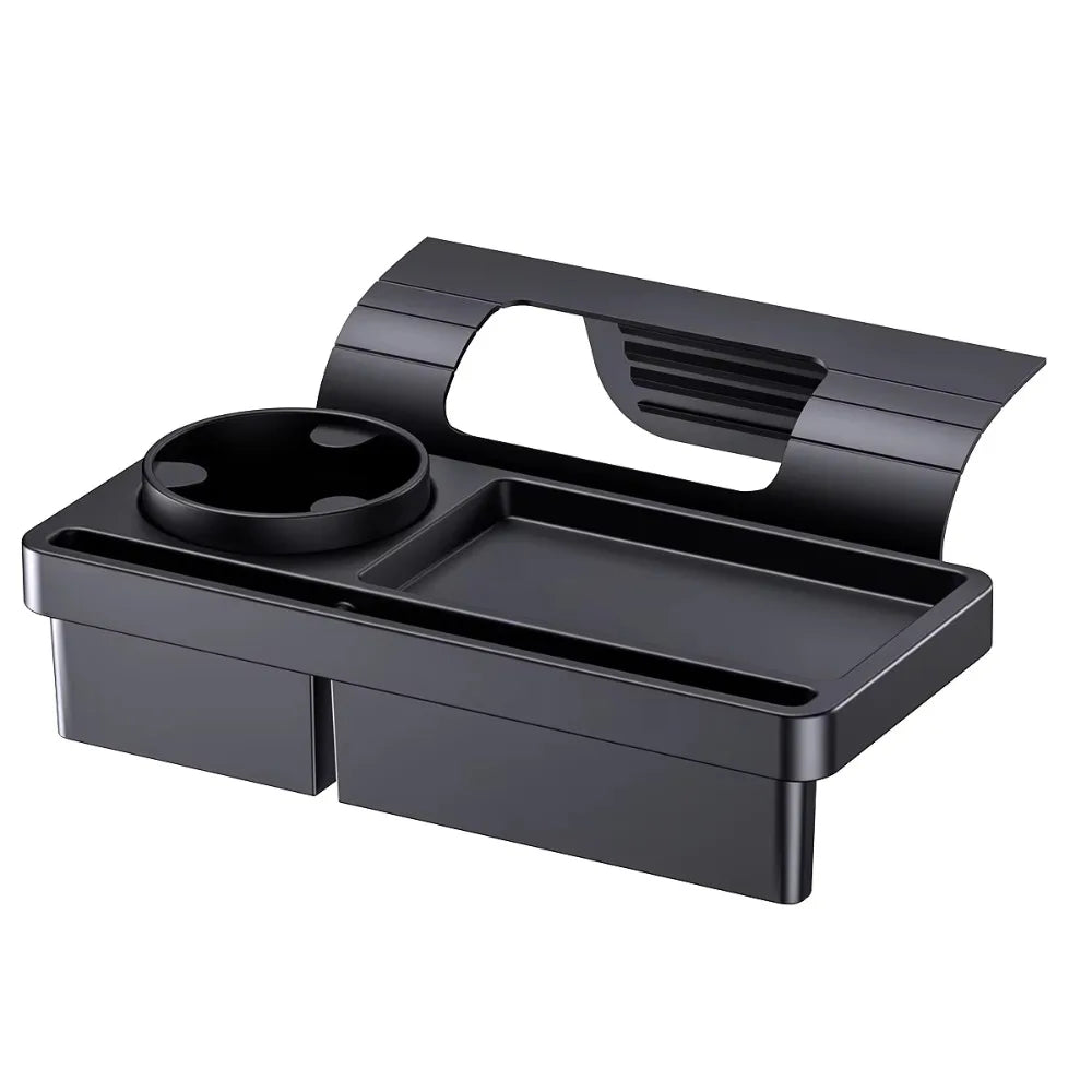 Convenient Storage Barrel Pocket Cup Holder Multi-functional Storage Box Car Storage Tidy Durable Storage Box Auto Organization Zpaxo Black