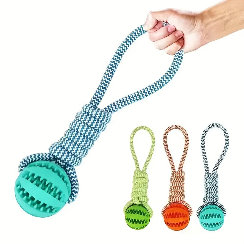 Dog Toys Balls Interactive Supports Rope Rubber Leaking Small Medium