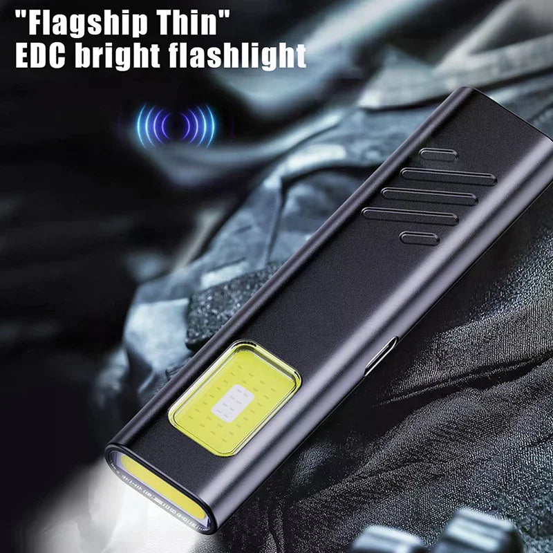 Security Flashing Work Light Warning Light Strong Light Mini Portable Outdoor Maintenance Emergency EDC Flashlight Knife Cap Cli Zpaxo