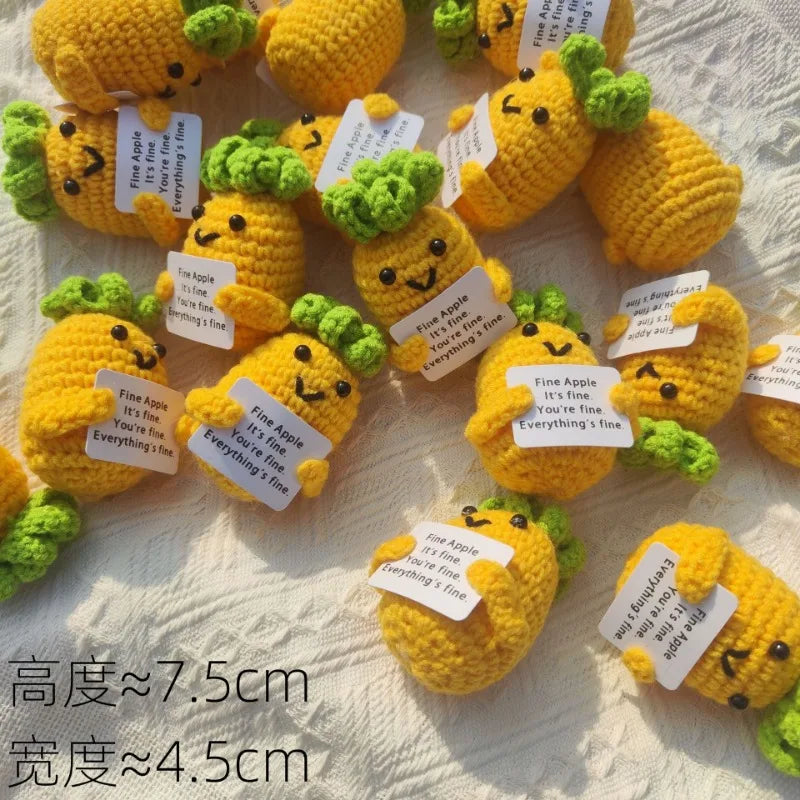 Potato Wool Broccoli Carrot Eggplant Crocheted Pineapple Positive