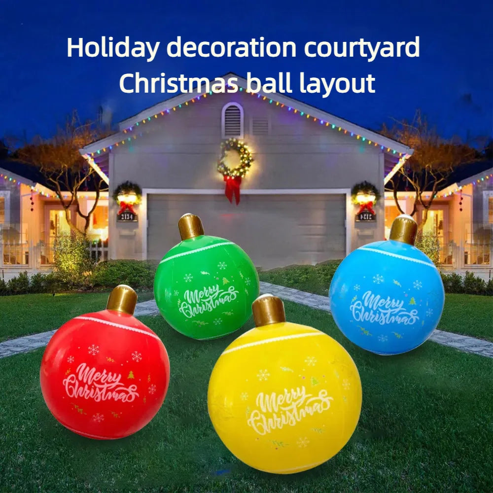 Giant Inflatable Christmas Balloon PVC Material Outdoor Garden Pool