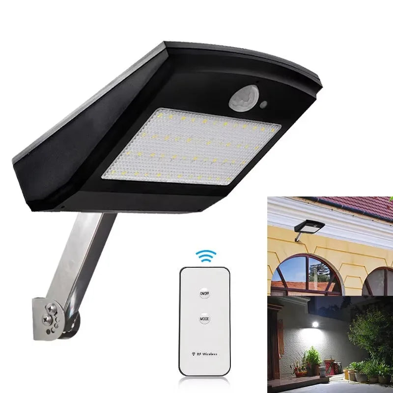 Outdoor Solar Security Light 48LED 1000lm 4 Working Modes IP65 Zpaxo